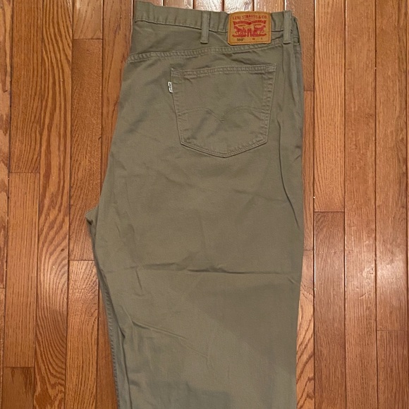 Levi 52x30 Khaki Denim Pants - Picture 1 of 3